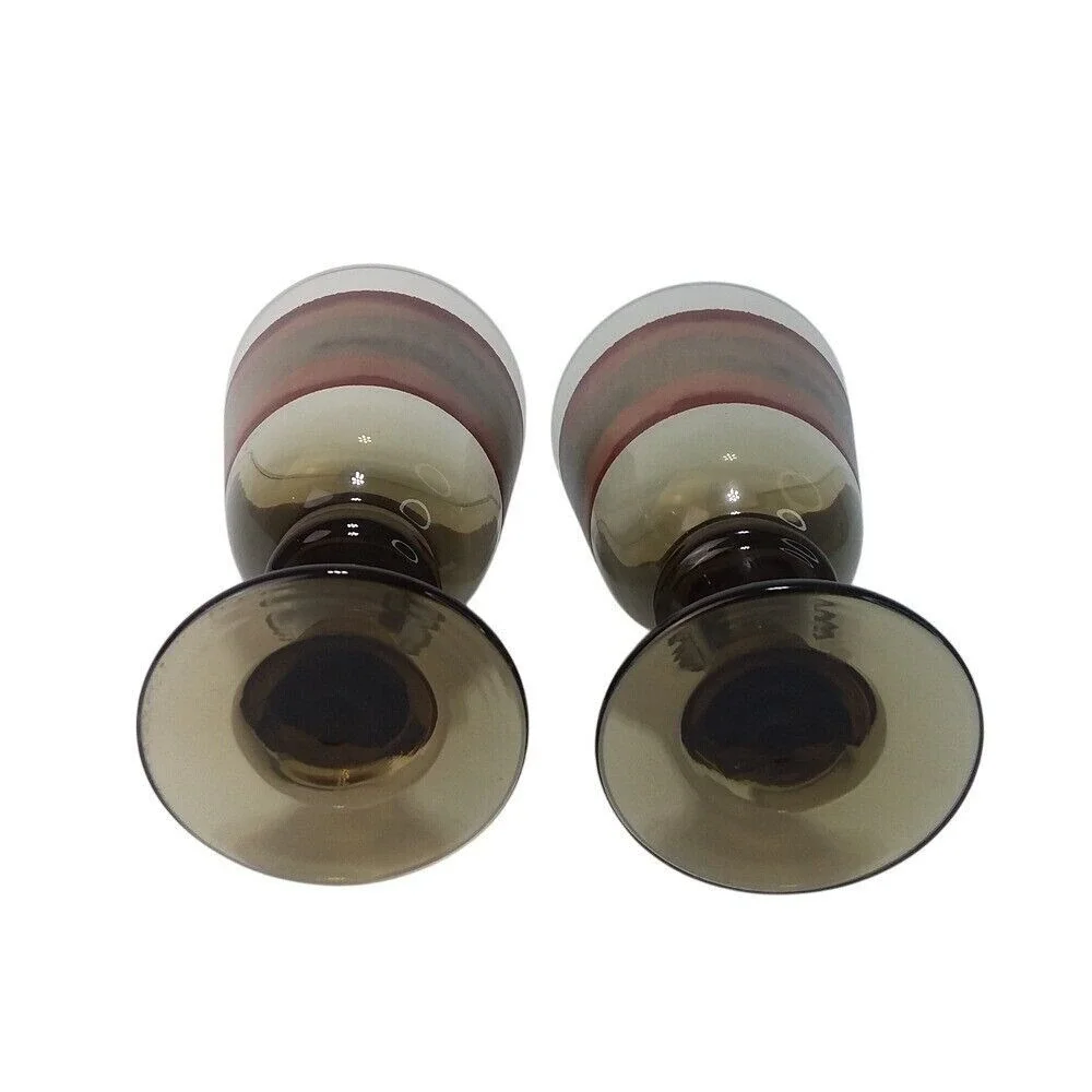 Set of 2 Libbey Sango Nova Brown 7